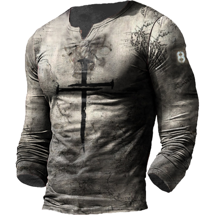 

Men's Outdoor Faith Print Long Sleeve T-shirt