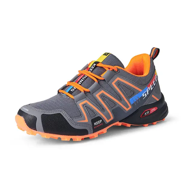 Men's Non-slip Soft Outdoor Cross-country Hiking Shoes - Anurvogel.com 