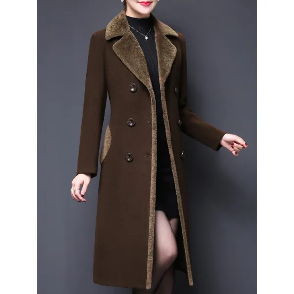 Fall/Winter Elegant Woolen Coat - Chrisitina.com 