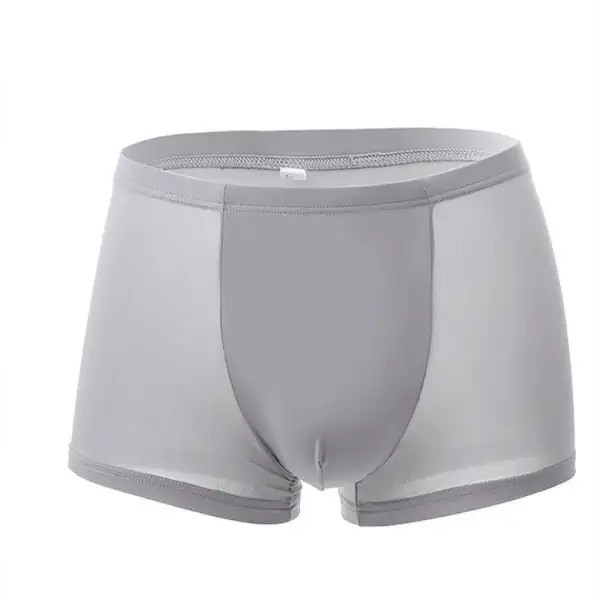 Factory Wholesale Summer New Men's Ice Silk Seamless, Comfortable And Breathable One-piece Underwear Men's Shorts Boxer Shorts - Menilyshop.com 