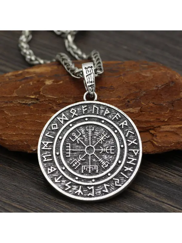 Viking Compass Vintage Necklace - Machoup.com 