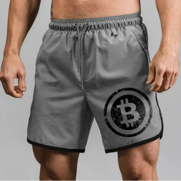 Bitcoin Print Casual Shorts - Honeylop.chimpone.com 