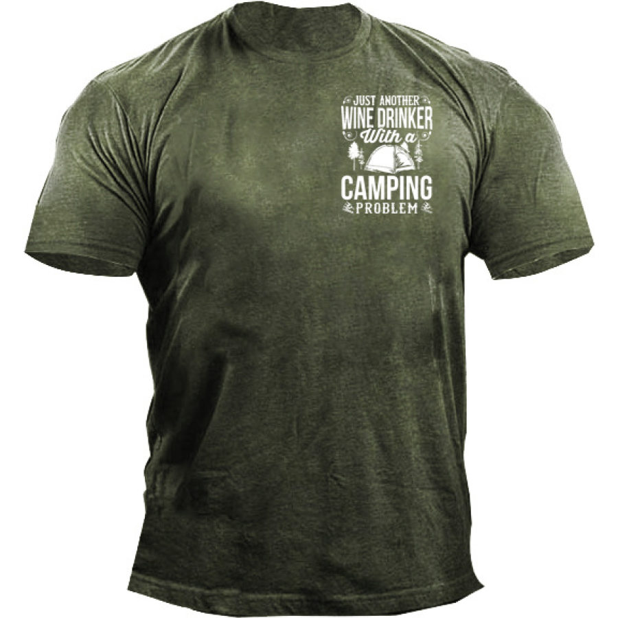 

Just Another Wine Drinker With A Camping Problem Men's T-shirt