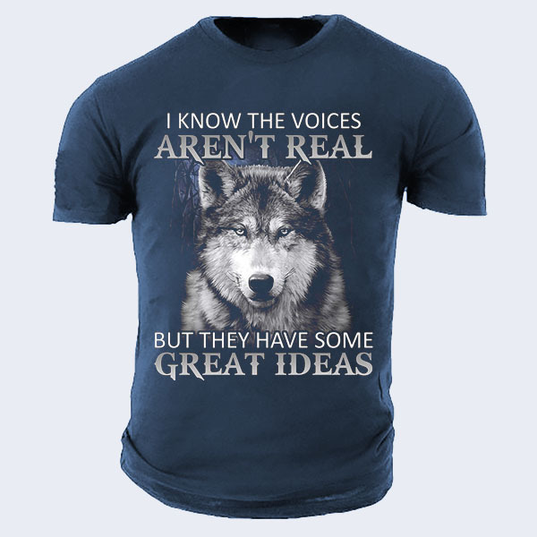 I Know The Voices Chic Aren't Real But They Have Some Great Ideas Men's Cotton T-shirt