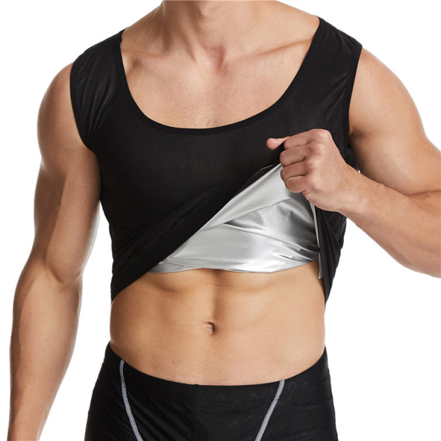 

Men's Body Sculpting Sports Hotsuit Tank Top
