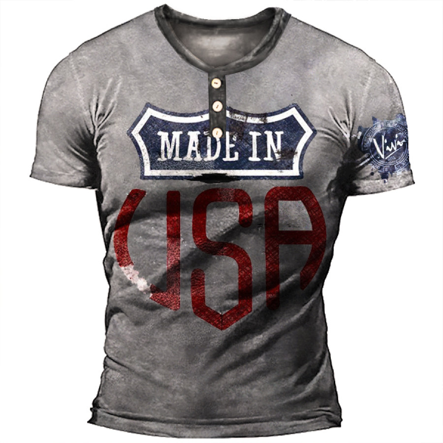 

Made In America Men's Outdoor Tactical Henry Shirt