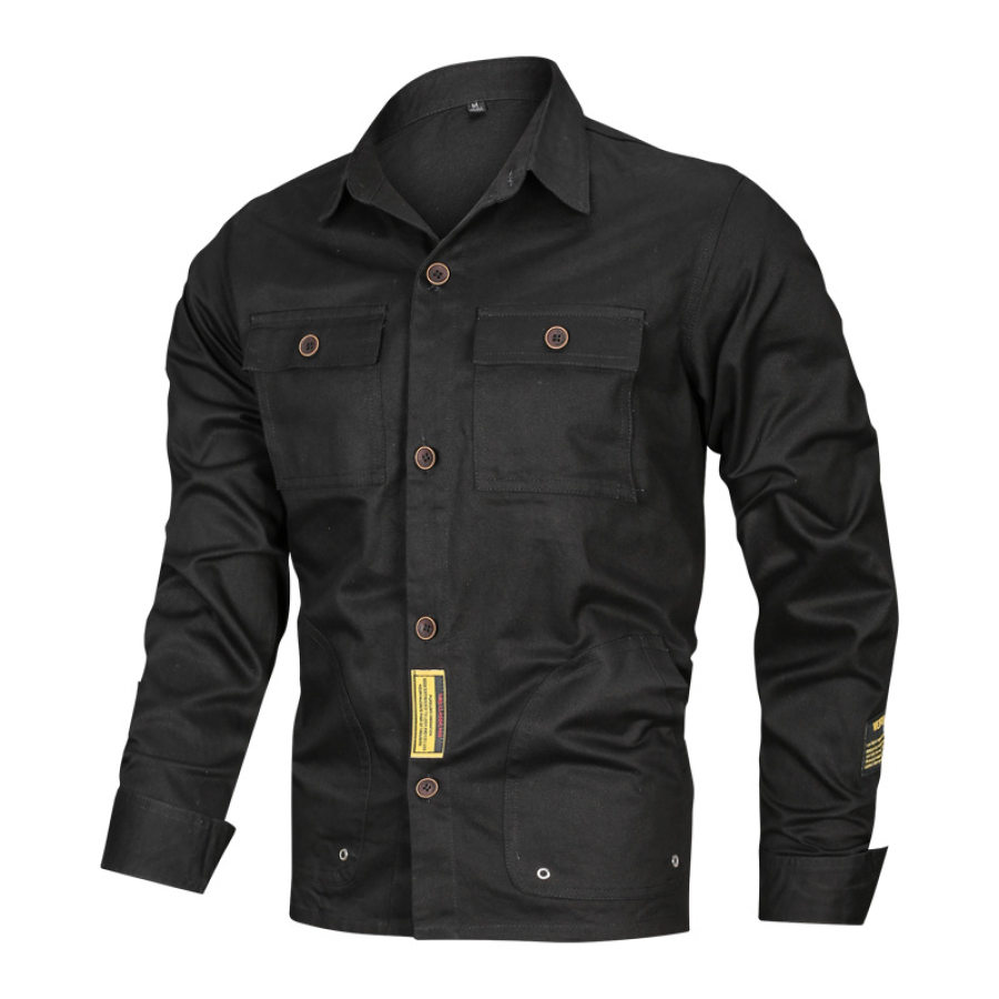 

Men's Outdoor Pure Cotton Casual Cargo Shirt