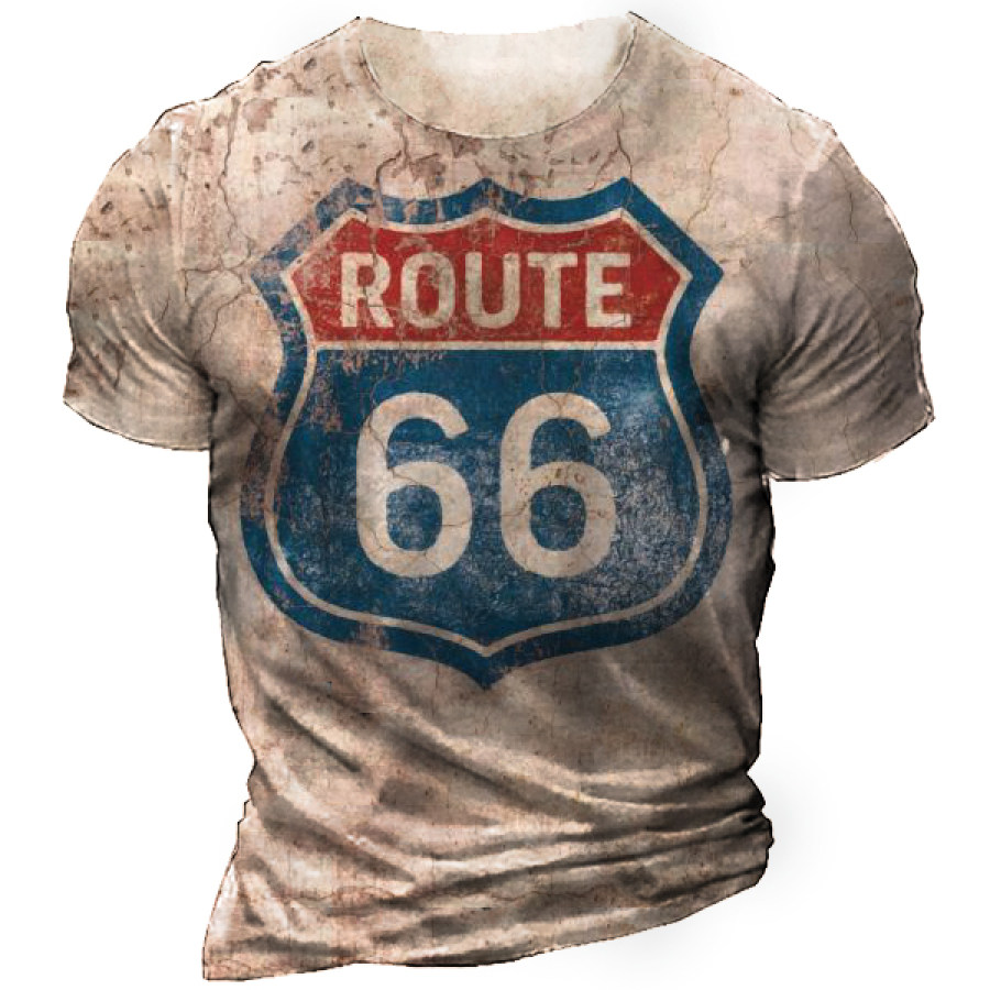 

Men's Vintage Route 66 Tactical Short Sleeve T-Shirt