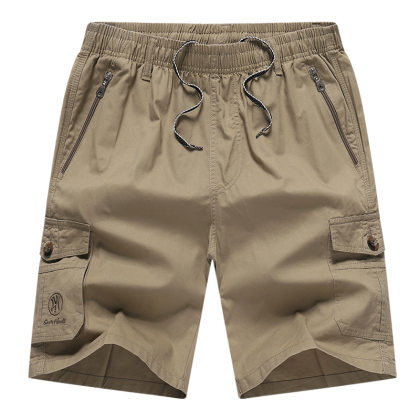 Men's Outdoor Cotton Casual Loose Elastic Shorts