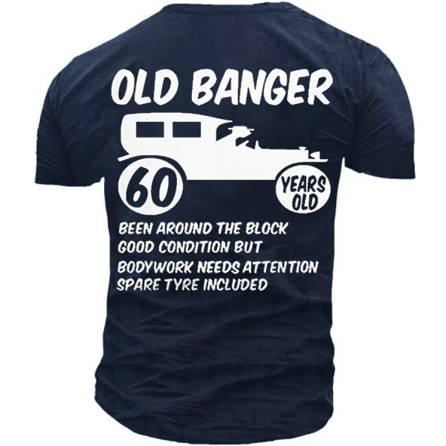

Men's Vintage Old Banger Funny T-shirt With Sixties