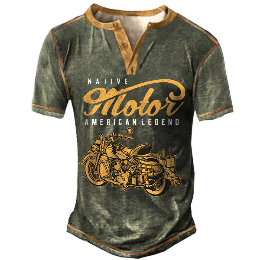 

Men's Outdoor Motorcycle Henley T-Shirt