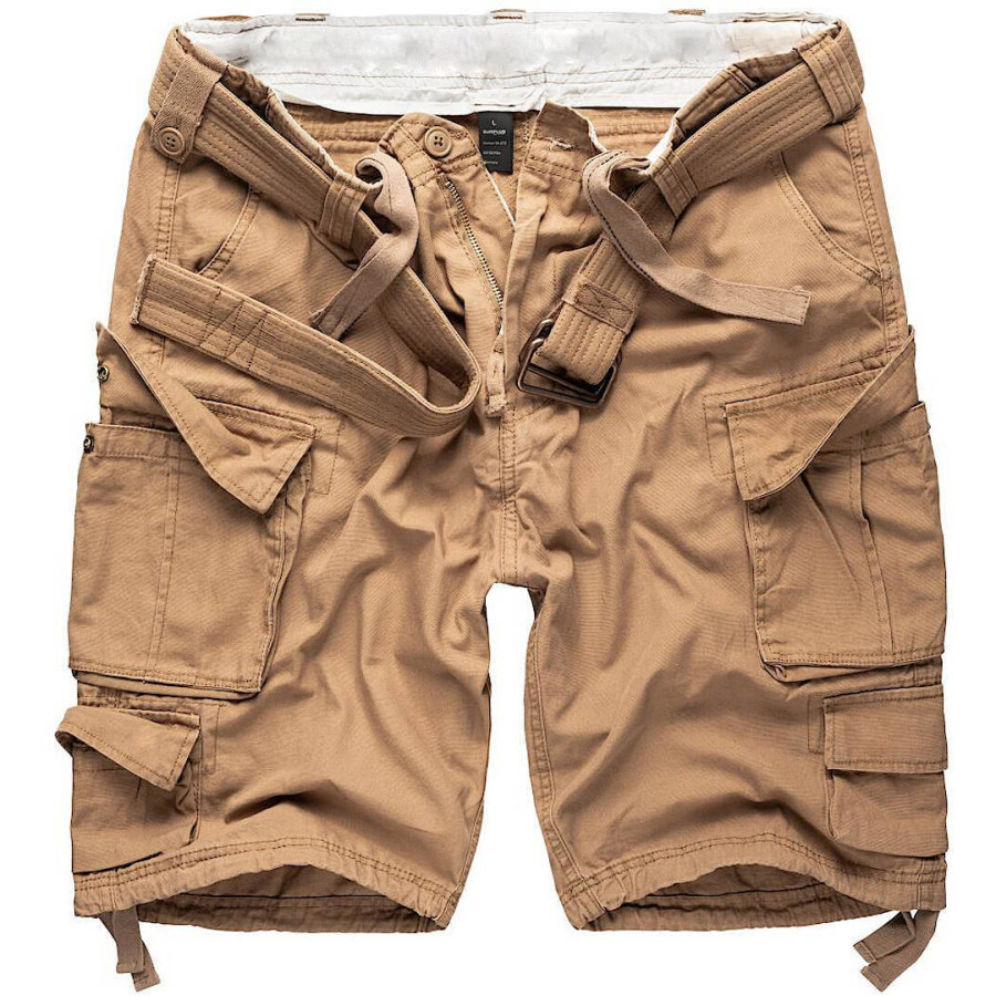 

Men's Outdoor Vintage Distressed Multi-pocket Cargo Shorts
