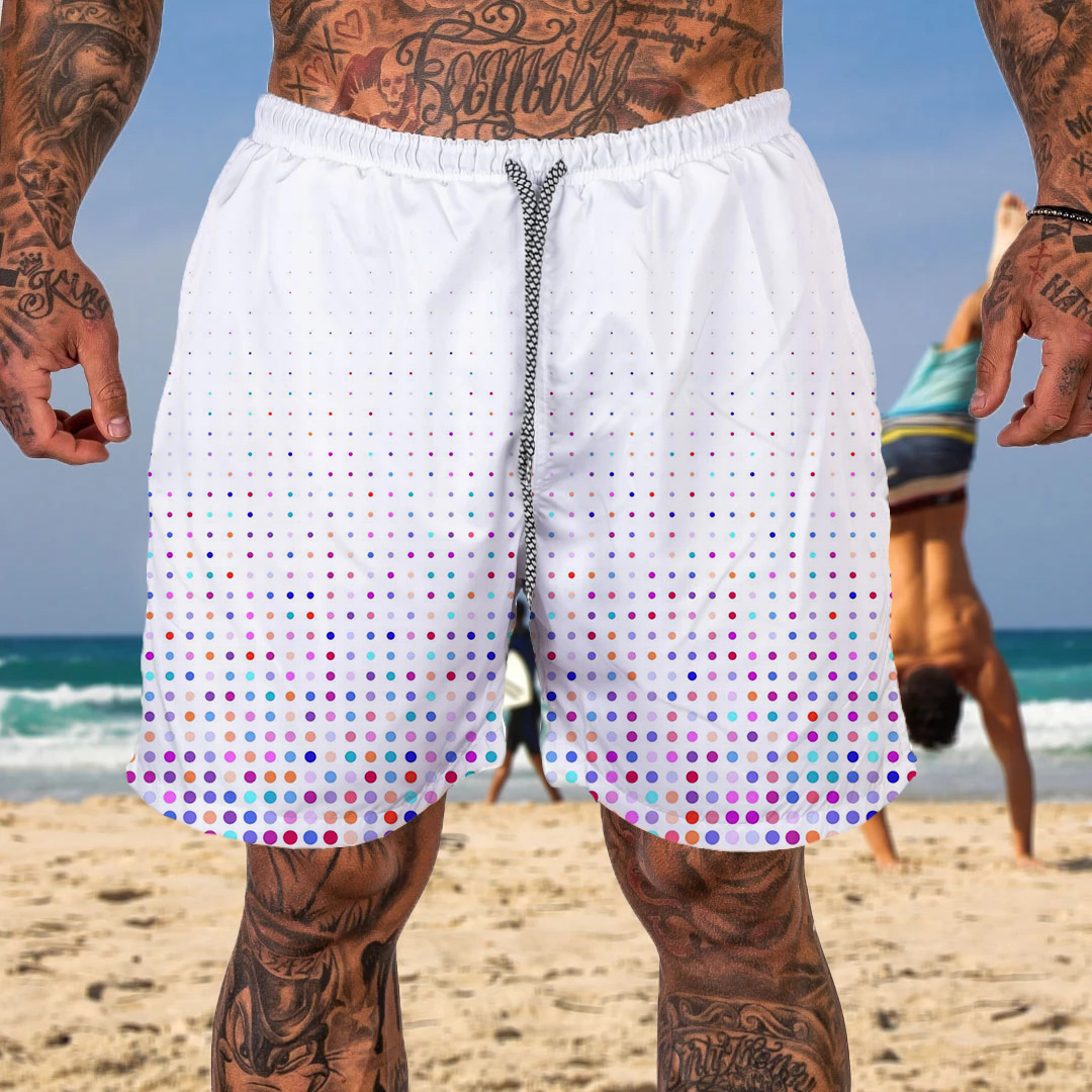 Men's Casual Print Beach Chic Shorts