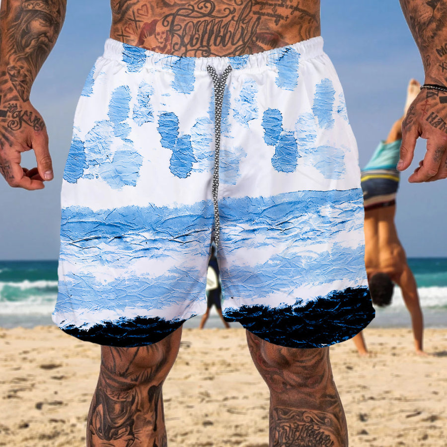

Men's Casual Print Beach Shorts