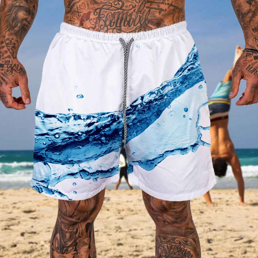 

Men's Casual Print Beach Trunks Swim Trunks Shorts