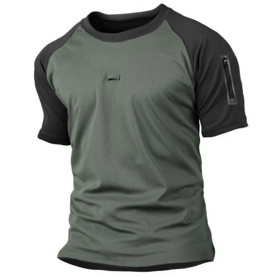 

Men's Outdoor Tactical Zip Raglan T-Shirt