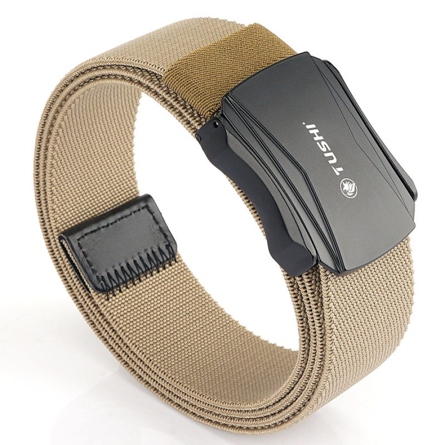 

Men's Outdoor Tactical Stretch Nylon Aluminum Alloy Belt