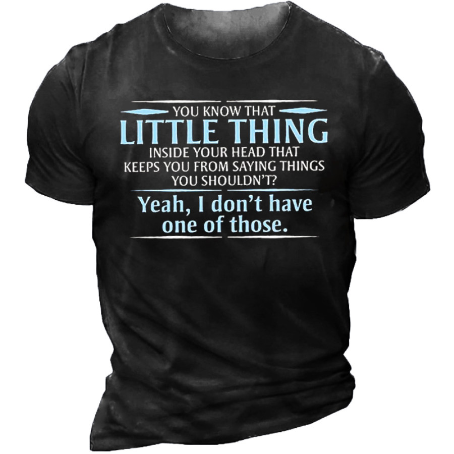 

You Know The Little Thing Casual Short Sleeve T-Shirt