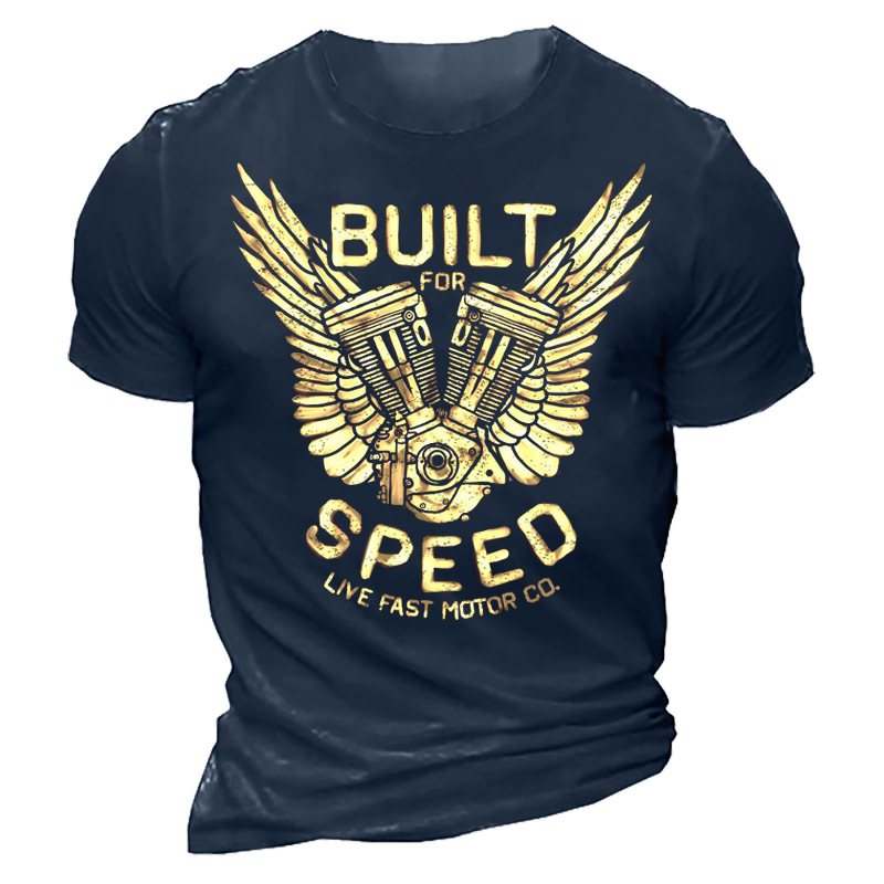 Built For Speed Live Chic Fast Motor Men's T-shirt