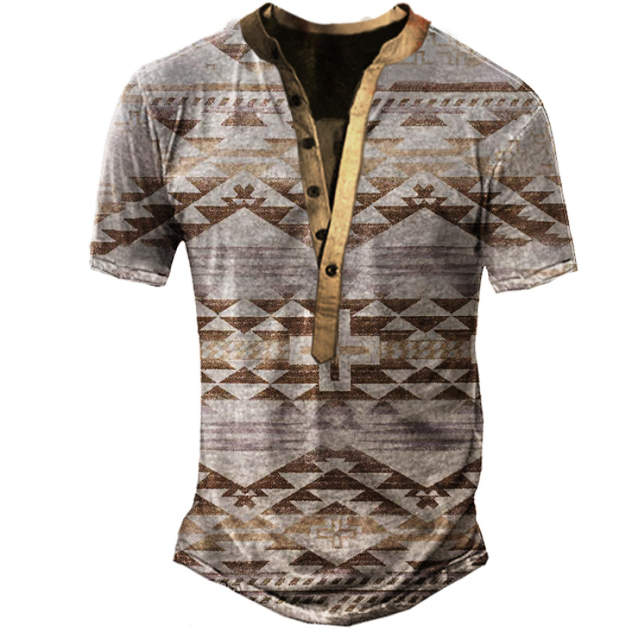 

Men's Outdoor Western Cowboy Style Henry Shirt