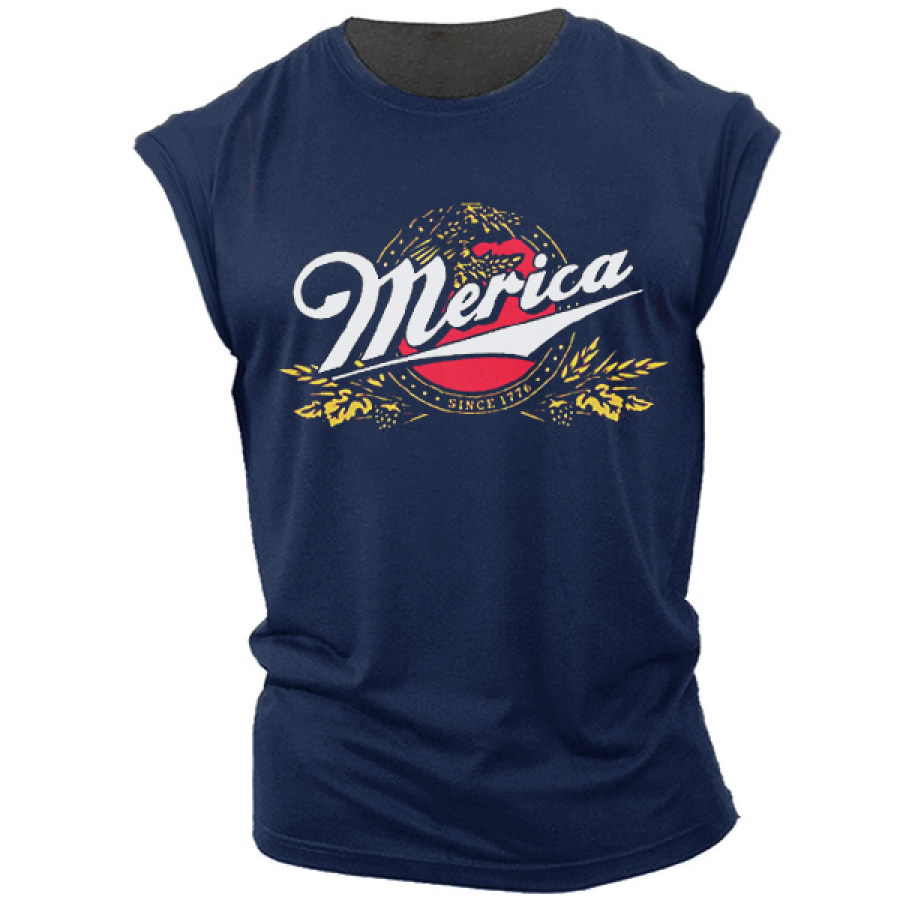 

Men's Outdoor Sports American Eagle Print Tank Top
