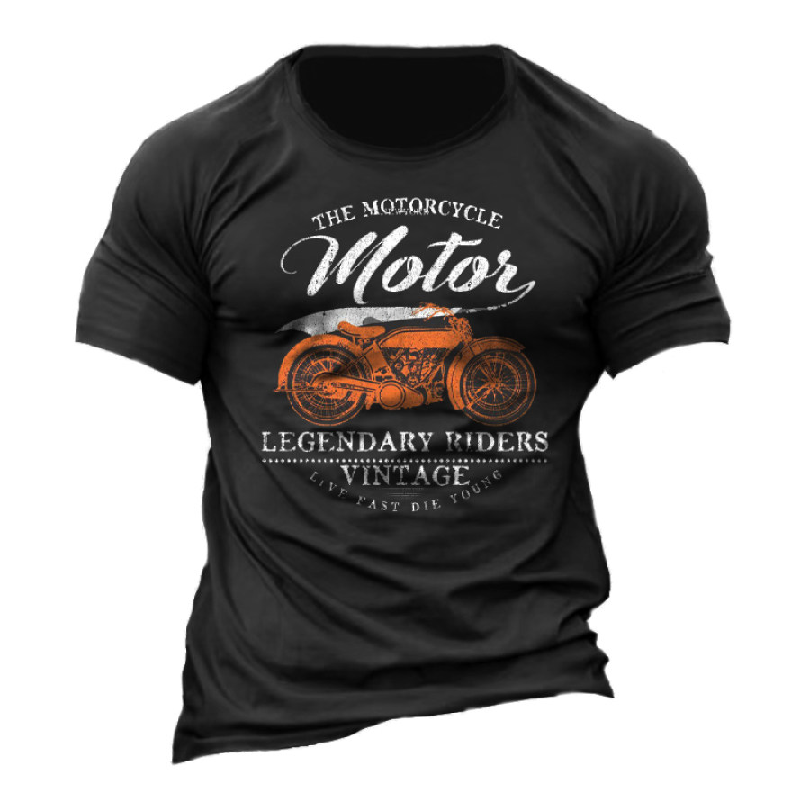 

The Motorcycles Legendary Riders Men's Vintage Sturgis Motorcycle Rally Cotton T-Shirt