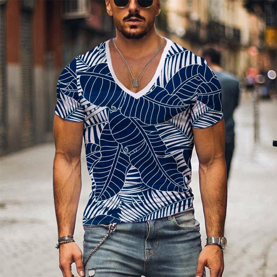 

Men's Vacation Print Short Sleeve T-Shirt