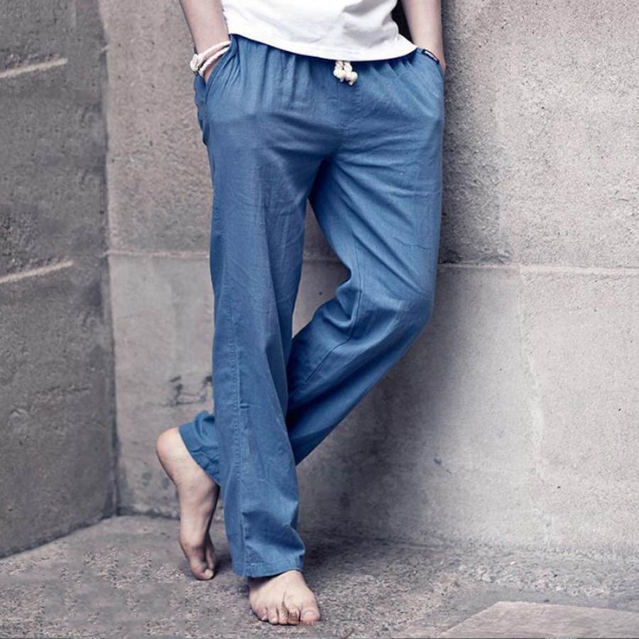 

Men's Cotton And Linen Breathable Casual Trousers