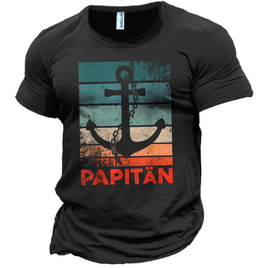 

PAPA And Anchor Men's Graphic Print Cotton T-Shirt