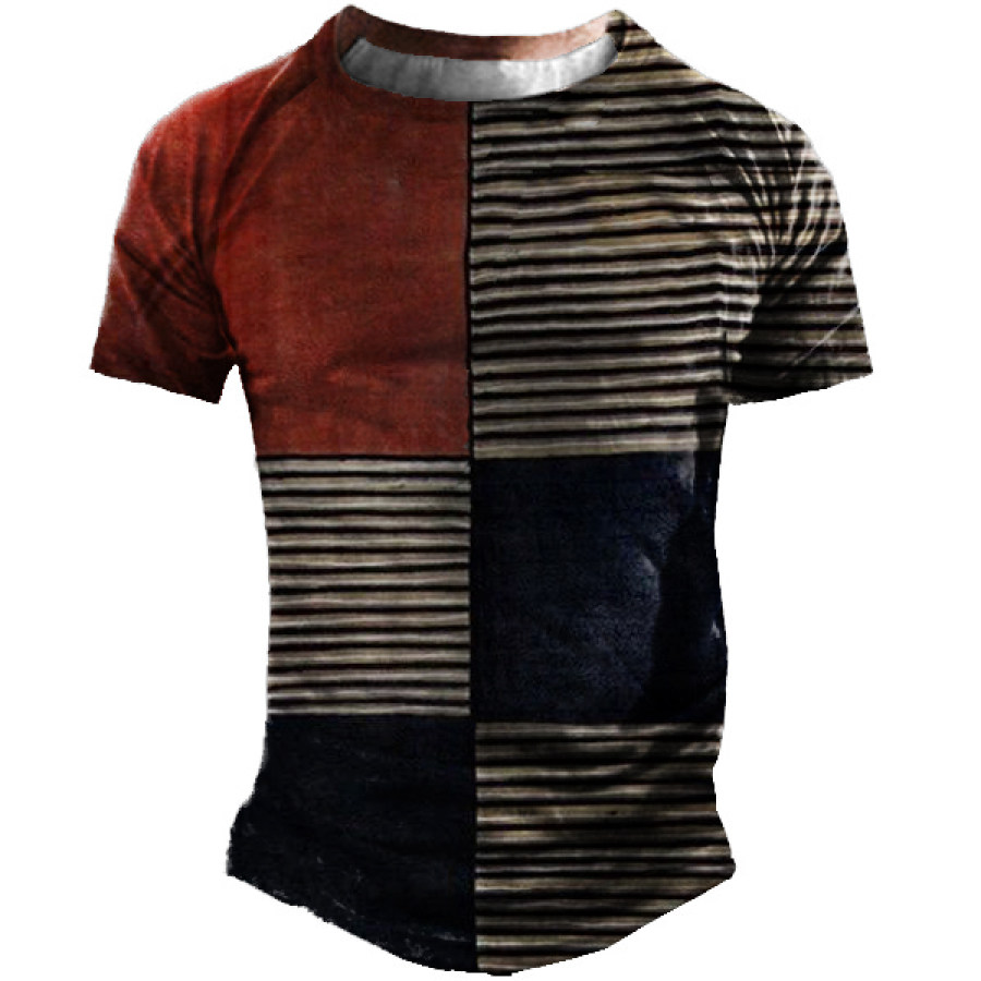 

Men's Stripe Short Sleeve T-Shirt