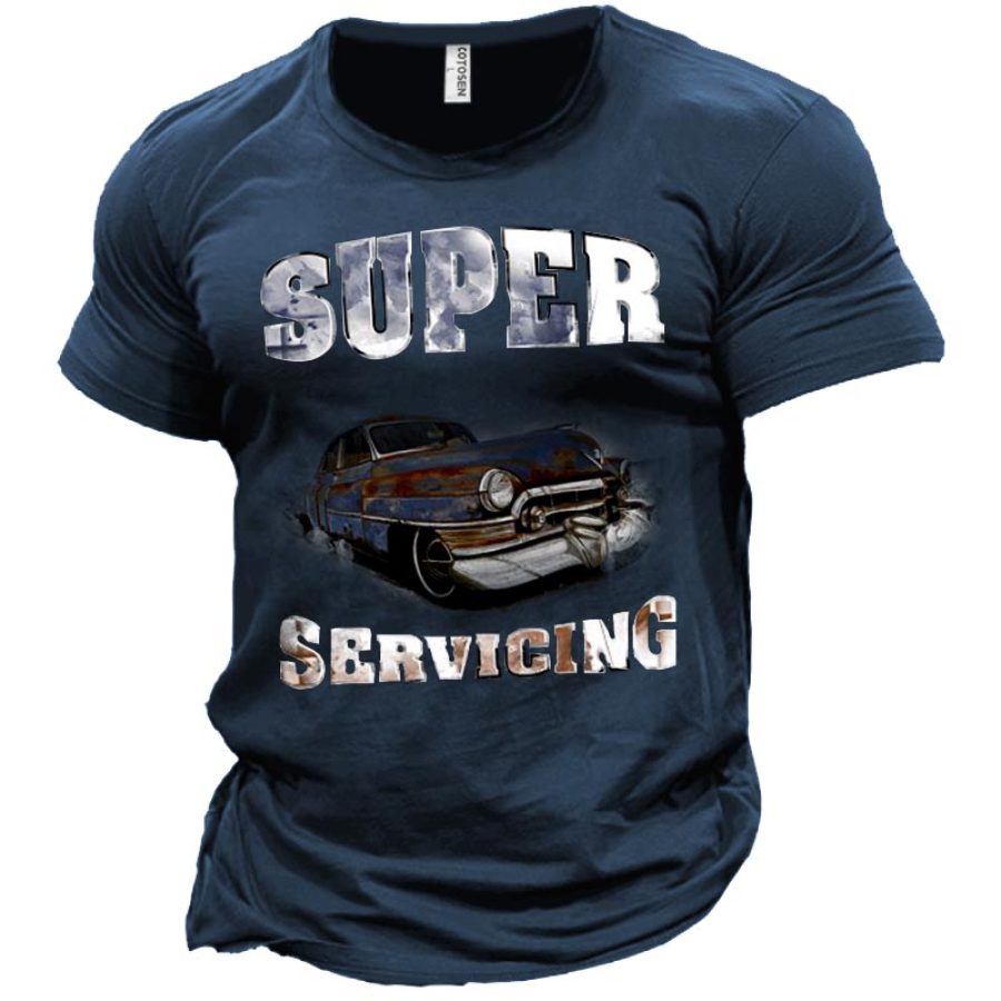 

Super Servicing Men's Auto Graphic Print T-Shirt