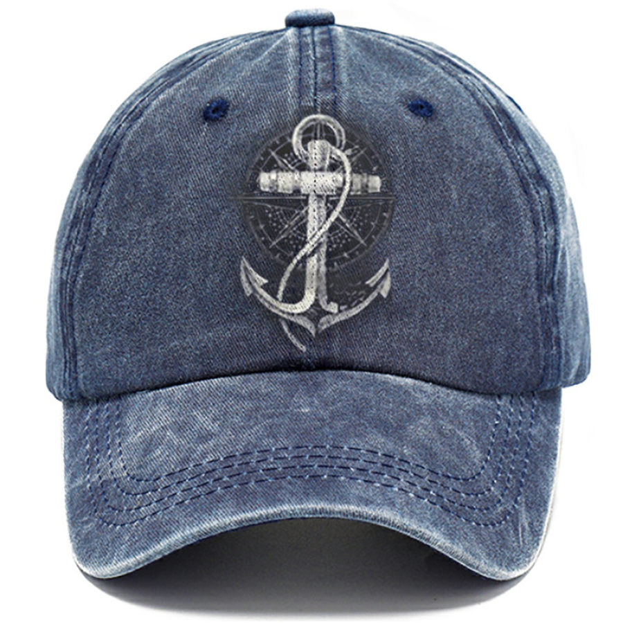 

Nautical Anchor Print Sun Hat