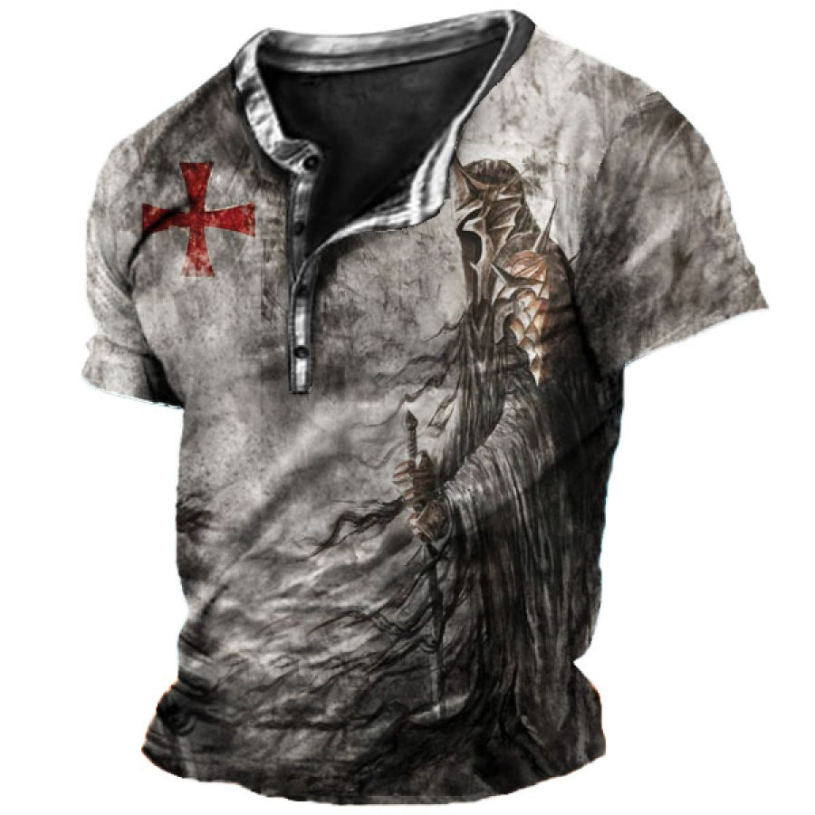 

Men's Knight's Heart Henley T-shirt