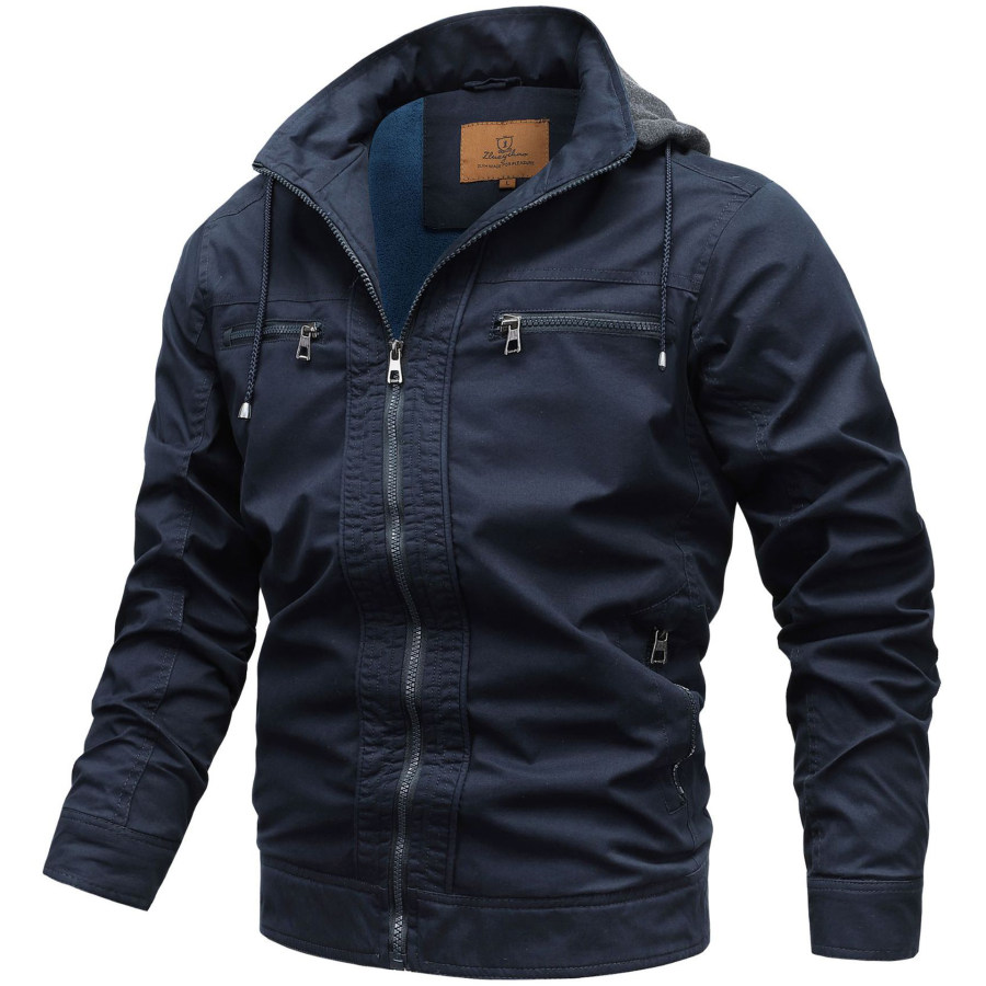 

Men's Outdoor Thermal Cashmere Washed Cotton Jacket