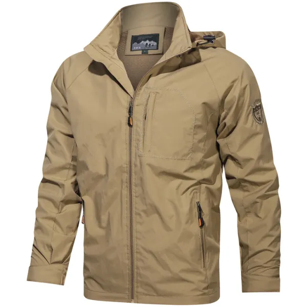 Men's Casual Windproof Outdoor Hooded Storm Jacket - Fineesa.chimpone.com 