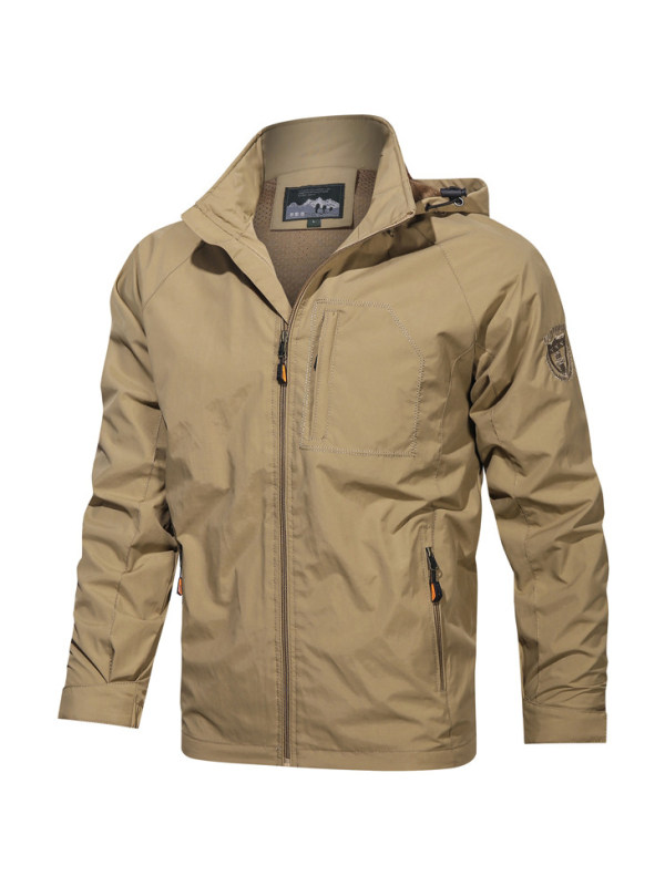 Men's Casual Windproof Outdoor Hooded Storm Jacket