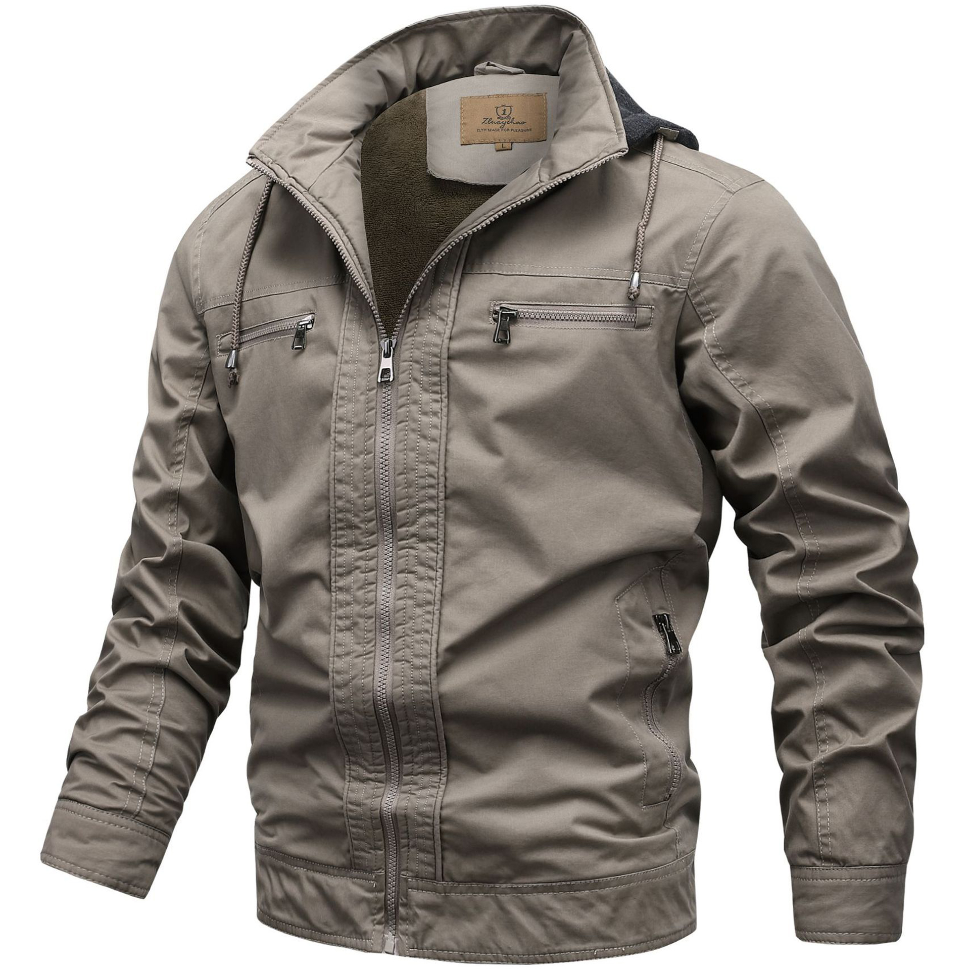 Men's Outdoor Thermal Cashmere Chic Washed Cotton Jacket