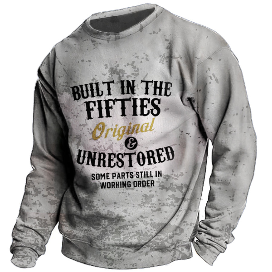 

Built In The Fifties 50s Original Unrestored Printed Men Sweatshirt
