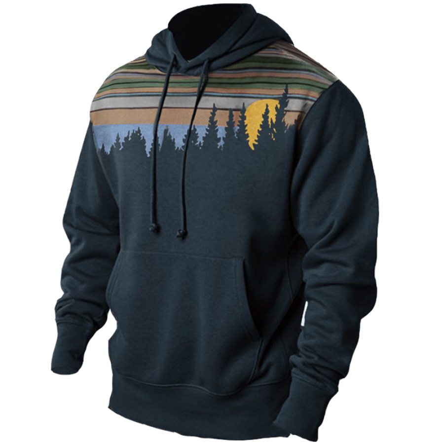 

Men's Outdoor Tree Forest Graphic Print Hoodie