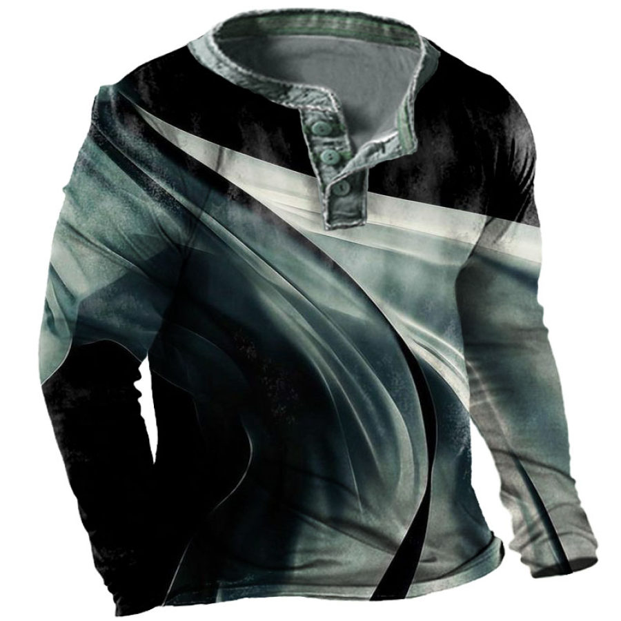 

Men's Aurora Henley Long Sleeve Training Shirt
