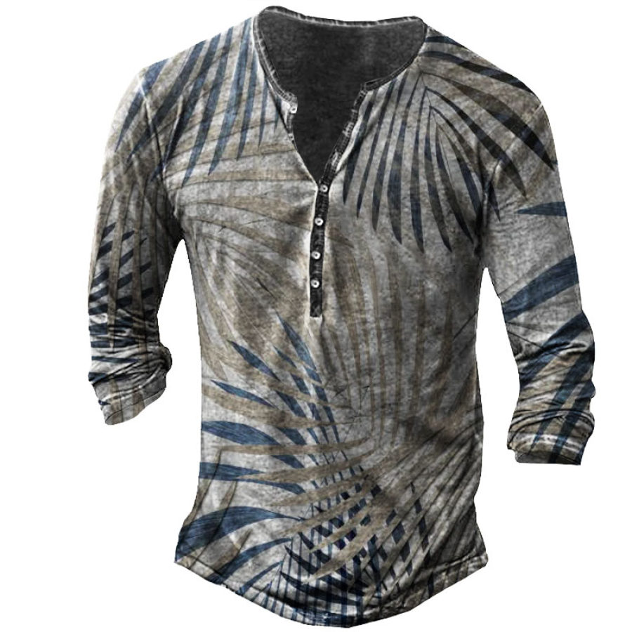 

Men' Coconut Henley Long Sleeve Training Shirt