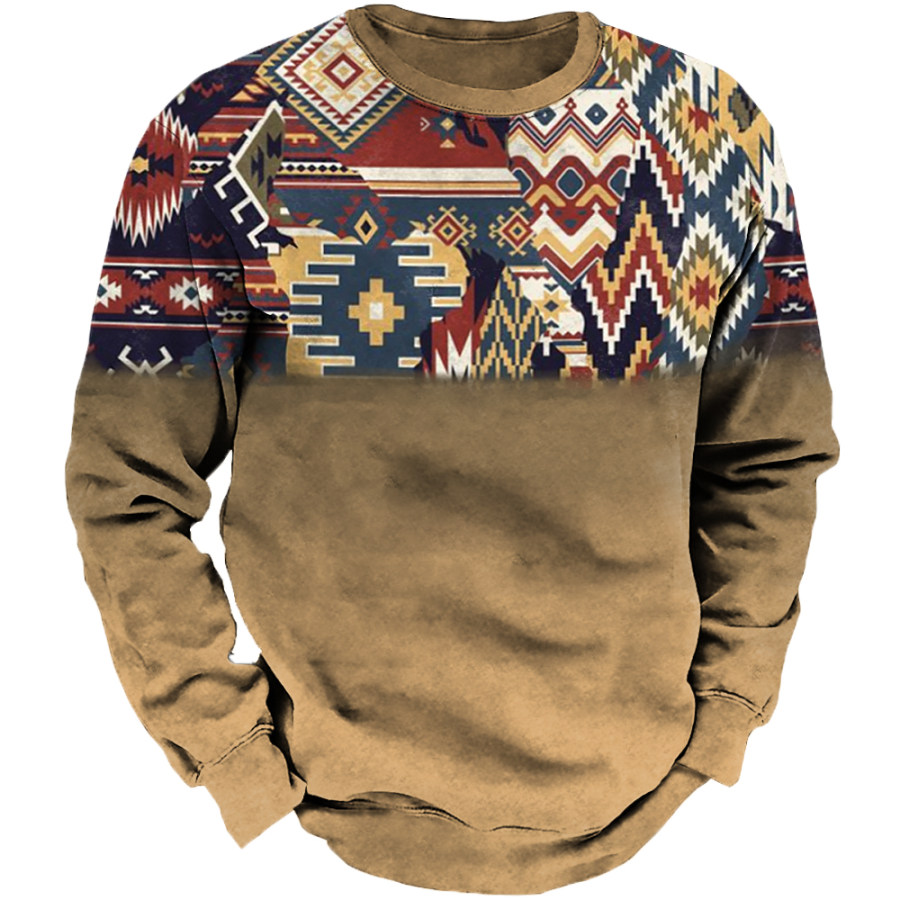 

Men's Outdoor Ethnic Pattern Sweatshirt