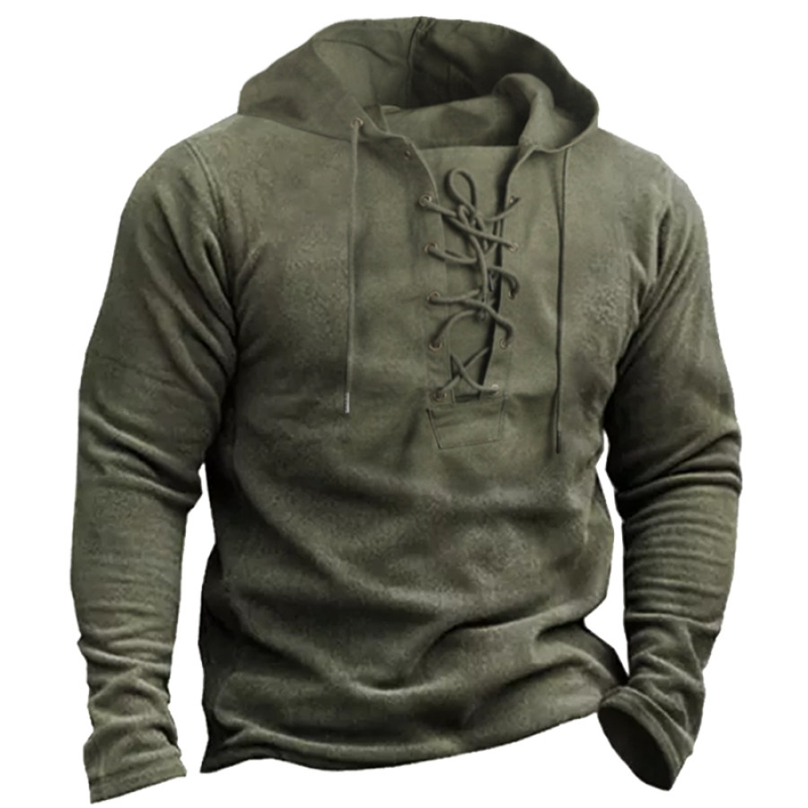 

Men's Outdoor Fleece Tactical Casual Hoodie