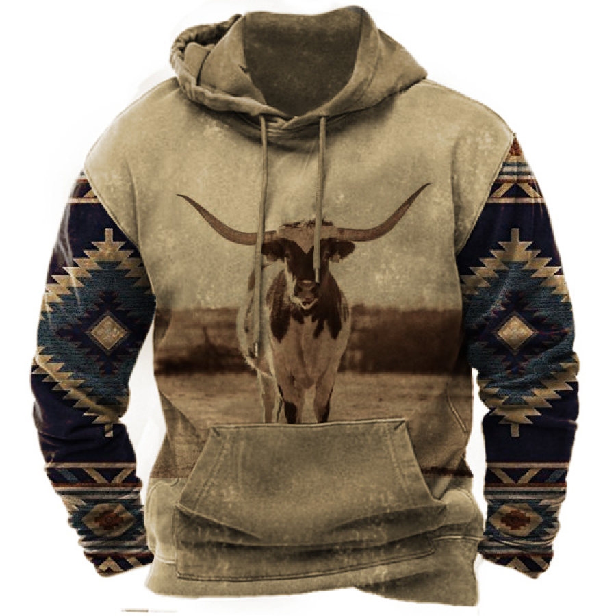 

Sudadera Con Capucha De Vaquero Azteca Para Hombre