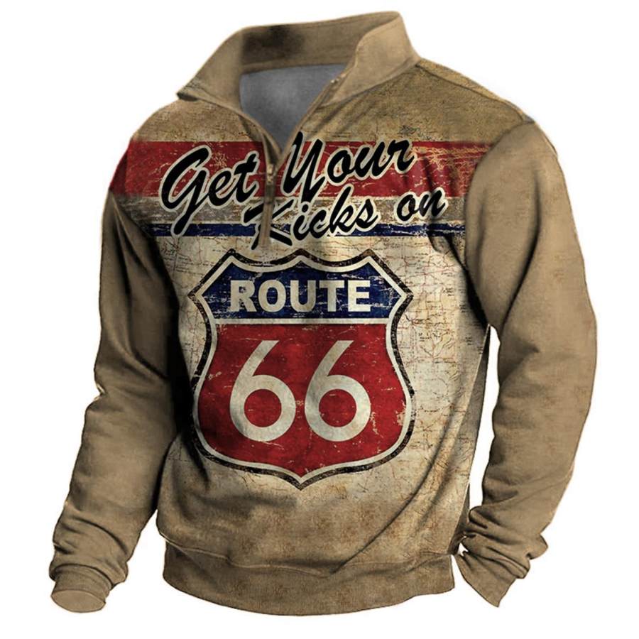 

Men's Outdoor Get Your Kicks On Route 66 Zipper Sweatshirt