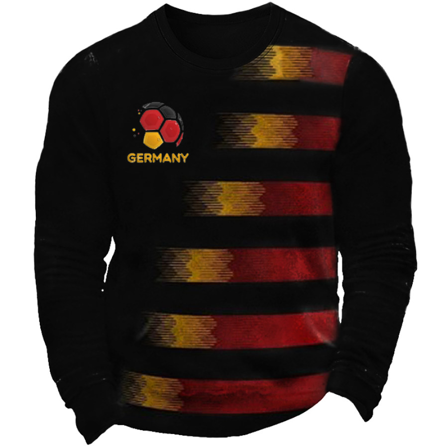 

Men's German Flag Football Graphic Print Sweatshirt