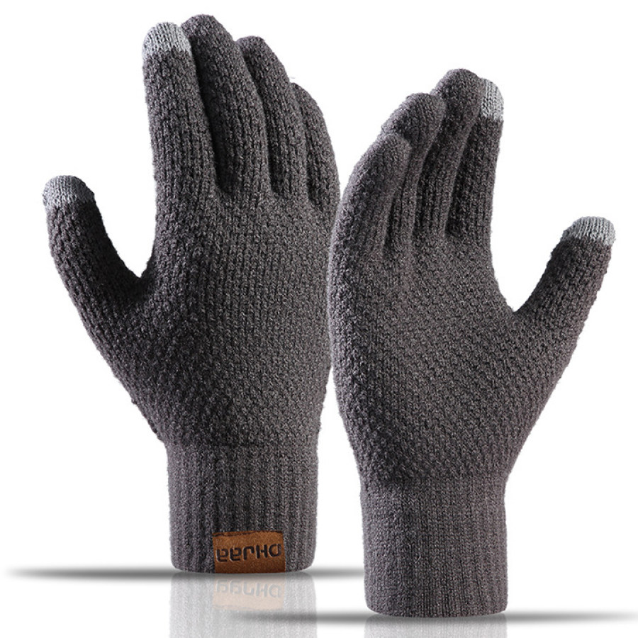 

Gants En Tricot Chauds Pour écran Tactile En Polaire D'extérieur Pour Hommes