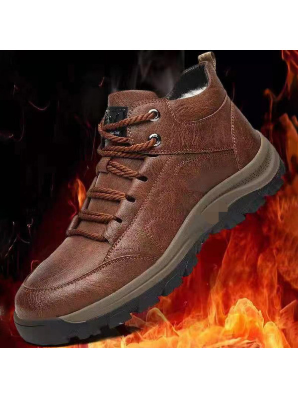 Men's Casual Fleece Warm Mountaineering Sports Short Boots