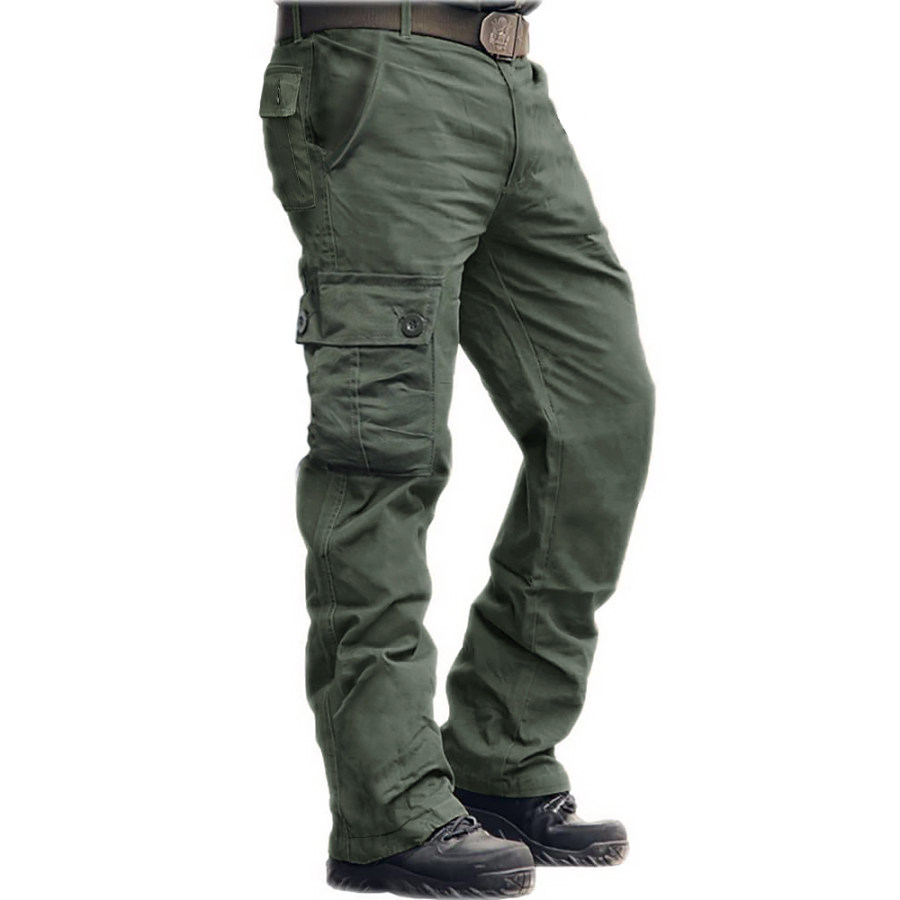 

Men's Outdoor Multi-pocket Straight Casual Cargo Pants