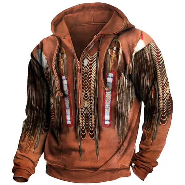 Native American Culture 3D Printed Zip Hoodie - Blaroken.com 